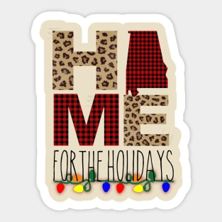 home for the holidays Sticker